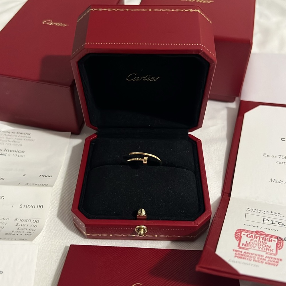 Cartier Juste Un Clou Nail Ring Small Gold